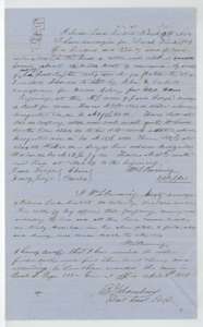 Field notes and plat for 320 acres on the head of Cottonwood Creek, surveyed for Sarah Finch by William L. Browning in March 1854, with Chambers's certificate.