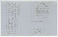 Wrapper for the Cottonwood Creek field notes, with surveyor Chambers's entry certificate and the patent note of 29 August 1854.
