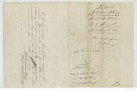 Wrapper for the Kinison field notes, filed 15 May 1854, with the district surveyor's certificate and the patent note of 29 August 1854.