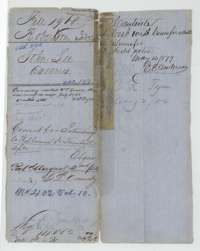 File jacket for John Lee's 640 acres in Navarro County, Robertson 3rd Class, with the patent entry of 2 August 1854 to William H. Kimbell.