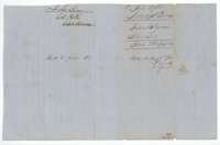 Wrapper for the John Lee field notes, filed 26 July 1854, with the patent entry of 2 August 1854.