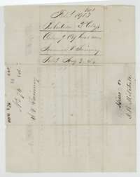 Back of the certificate, with the docket naming the Swinney heirs and the Land Office filing note of 3 August 1854.