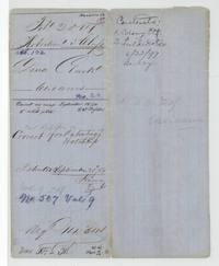 File jacket 2014 for Dina Clark's 640 acres, abstract 172, patented 20 September 1854.