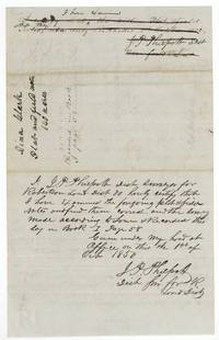 J. P. Philpott certifies the Clark plat and field notes correct and recorded in Book I page 58, 1 October 1850, below a struck-out first certificate.