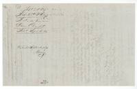 Wrapper for the Clark field notes, filed Sept. 14(?) 1854, patented 20 September 1854 (Henry).