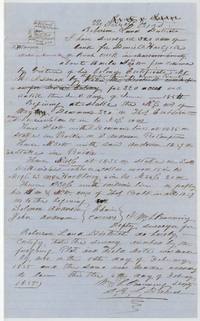 Field notes for 320 acres for Daniel B. Hartzell on Rush Creek, Navarro County, surveyed 1 February 1855 by Wm. L. Browning, certified 6 February 1855.