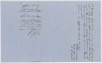 G. H. Cunningham, District Surveyor, examines the field notes and records them in Book V(?) p. 288(?), 9 March 1855; wrapper filed 20 March, patented 20 June 1855.