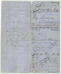 File jacket 2292 for Ury DeArman's heirs, 320 acres, abstract 214, patented December 1857 and delivered to J. M. Eliot.