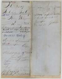 File jacket for Harvey White's 160-acre Mercer's Colony survey, noting the patent of 19 July 1856 to Thomas S. Slater as assignee.