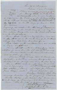 Field notes for 160 acres on Rush Creek, surveyed for Harvey White by deputy surveyor Wm. L. Browning, 29 January 1855, with a small plat.