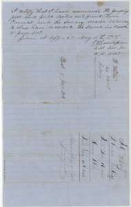 District surveyor's certificate of 15 May 1855 that the plat and field notes were correct and recorded in Book V, page 302, with a file docket.