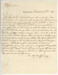 Second application of 23 December 1887 by M. B. Montgomery to buy the vacant strip between the Dalton and Morgan surveys.
