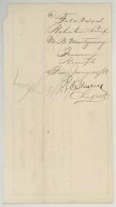 Back of the Treasurer's receipt, with the Land Office filing note of January 1888.
