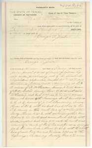 Warranty deed of 12 January 1888 from M. B. Montgomery to George T. Jester for the 74 4/10-acre tract, first page.