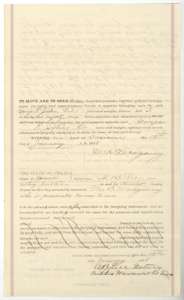Second page of the warranty deed from M. B. Montgomery to George T. Jester, with the acknowledgment before notary A. B. Lee.
