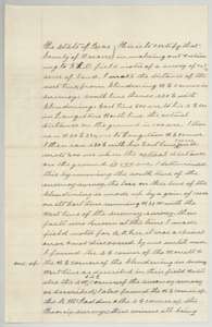 Surveyor Chas. E. Lee's explanation of how he corrected the line along the Clendening and Langston surveys.