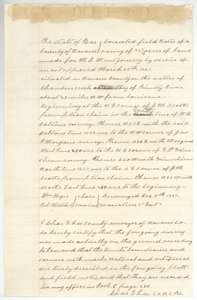 Corrected field notes of 72 4/10 acres on Chambers Creek for M. B. Montgomery, resurveyed by Chas. E. Lee, with his certificate.