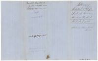Wrapper for the field notes of 640 acres, filed 17 January 1856, patented 3 June 1856 (Scott), with pencil note forwarding to Beaton.