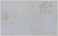 Back of the certificate, with the Land Office filing note of 17 January 1856.
