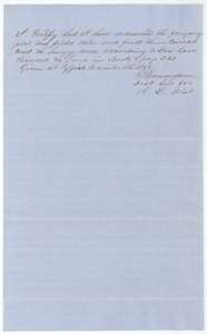 District surveyor G. H. Cunningham's certificate of 8 December 1855 that the Beasley plat and field notes are correct and recorded in Book S, page 342.