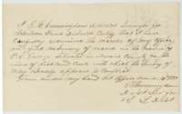 District surveyor G. H. Cunningham's certificate of 10 December 1855 that no conflicting survey on Richland Creek appears in the records against the Beasley survey.