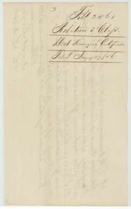 Docket for the surveyor's certificate in the Wiley Beasley file, filed 17 January 1856.