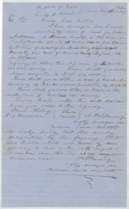Field notes for 160 acres on the head of Cooks Branch, surveyed for Graham Jackson by deputy surveyor Wm. L. Browning, 18 December 1855, with a small plat.