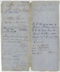 Outer wrapper for Joseph Lynn's Mercer's Colony file, with the patent entries of 12 June 1856 for the 240-acre and 80-acre surveys.
