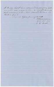 District surveyor's certificate of 9 January 1856 that the 80-acre field notes were examined and recorded in Book I, page 3.
