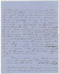 Deed of 7 November 1855 in which Joseph Lynn sells his colony headright certificate to James C. Key for 150 dollars.