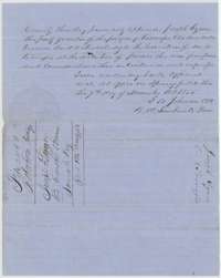 County clerk's acknowledgment at Springfield of the deed from Joseph Lynn to James C. Key, with the file docket.