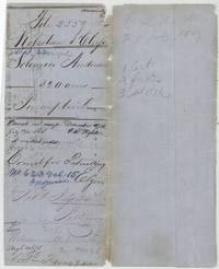File jacket for Solomon Anderson, 320-acre preemption, marked patented 24 July 1857, No. 623 Vol. 15, with contents list of certificate, field notes and sketch.