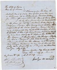 Meazell sells his colony certificate to William Parmer for $50, witnessed by Alex Beaton and J. M. Riggs.