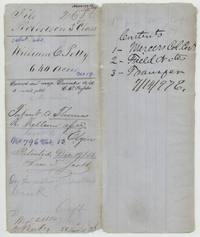 File jacket for William C. Petty's 640-acre Mercer's Colony claim, patented to Thomas R. Kellum 19 December 1856, No. 796 Vol. 13.