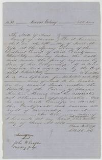 Mercer's Colony certificate No. 19 for 640 acres to William Petty from the Navarro County District Court, 7 June 1854.