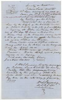 Wm. L. Browning's field notes and plat for Petty's 640 acres on Chambers Creek, beside Meazell, Sanders and Boyer.