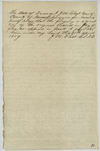 Navarro County surveyor J. M. Eliot's certificate of 25 April 1859 that the Grisham Lee field notes are a true copy of the county record.