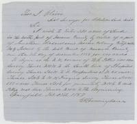 G. H. Cunningham's application at Springfield to enter 320 acres on Jonathan Richardson's Mercer Colony certificate.