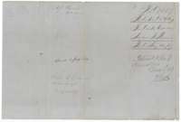 Back of the field notes, with the docket for Andrew J. Phoenix's survey and the patent entry of 4 March 1858.