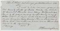 Application to district surveyor Thomas J. Oliver, February 1857, to enter 640 acres in Ellis County south of Mill Creek on Phoenix's certificate.
