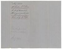 Wrapper for deNormandie's protest against the patent being delivered, filed 6 July 1860.
