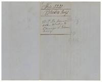 Wrapper for deNormandie's letter relative to Ebenezer L. Folsom's survey.