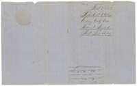 Back of the certificate, endorsed Colony Certificate, William Bryant, filed 16 June 1857.