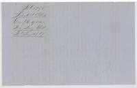 Back of the certificate, endorsed file 3298, Colony certificate 320 acres, heirs Meady White, filed 21 July 1857.