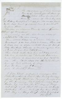 J. M. Eliot's field notes and plat of 320 acres for the heirs of Meady White, surveyed 2 May 1857, certificate No. 44.