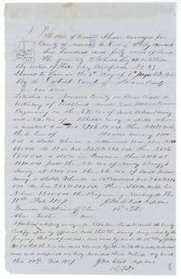 J. M. Eliot's field notes and plat of 640 acres on Briar Creek for the heirs of Polly Kincaid, 18 February 1857.