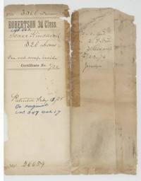 File jacket 3300, Robertson 3d Class, Isaac Kincaid 320 acres, abst 463, patented to the original grantee 15 Feb 1858, No. 347 Vol 17.