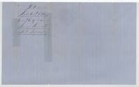 Back of the certificate endorsed Robertson 3d Class, Colony Certificate 320 acres, Isaac Kincaid, filed July 21/57.