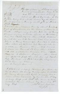 Plat and field notes for 320 acres for Isaac Kincaid west of Corsicana on Richland Creek, surveyed 1 May 1857 by J. M. Eliot with chain men Wm. M. Love and Jos. T. Smith.