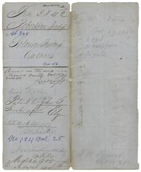 File jacket for Solomon Hurbough's 640 acres, patented to John G. Gooch, assignee, 26 October 1859, No. 184 Vol. 25.